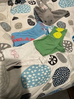 Vintage Woman’s Colorful VS Boyshort Cotton Briefs - Blue, Green, White Set NWOT